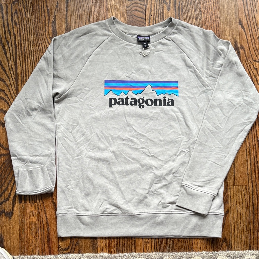 Patagonia Kids Lightweight Gray Crewneck Sweatshirt